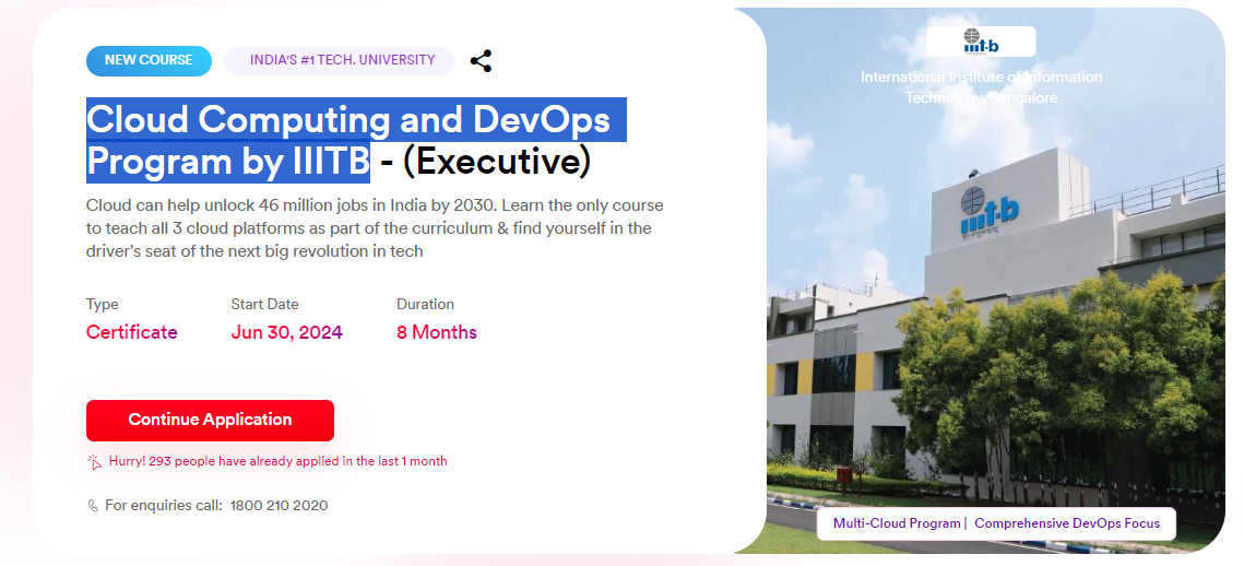 upGrad Cloud Computing and DevOps Program by IIITB review