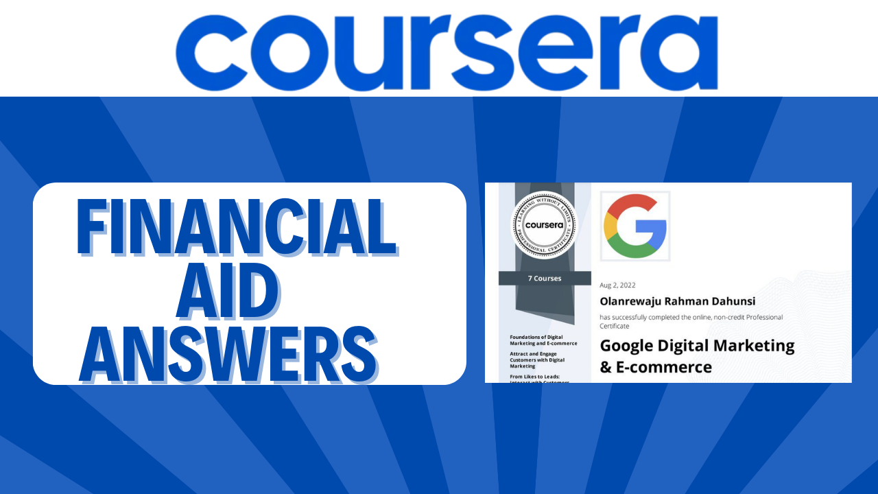 financial aid coursera answer